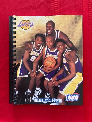 1997-1998 NBA Los Angeles Lakers playoffs media guide Bryant Jones  Shaq