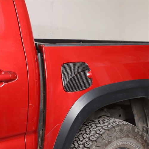 Carbon Fiber Car Door Gas Cap Fuel Tank Filler Cover For Toyot@ Tacom@ 2015-2022 - Foto 5 di 11