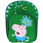 George Pig Dino Roar Backpack with Front Pocket School Bag Rucksack Peppa