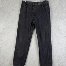 VTG  Levi's 901 Jeans Mens 40x32 Black Denim Relaxed Striaght Leg  Y2K Skate