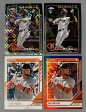 4- 2024 Luis Matos Topps Chrome X-Fractor, Base; Donruss Red/Blue, Base Rookie