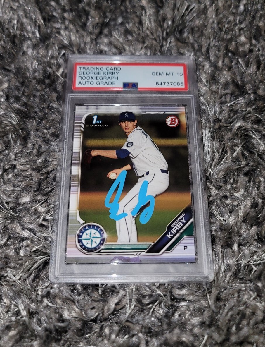 ROOKIEGRAPH Kirby Signed 2020 Bowman 1st Year Rookie PSA GEM MT