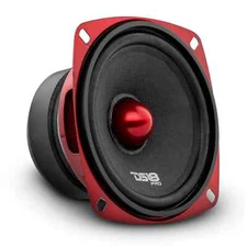 DS18 4″ Midrange Speaker - 100 Watts Rms 4-ohm PRO-X4.4BM Red Bullet Loudspeaker