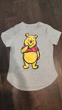 DISNEY Winnie The Pooh Tshirt Large 11/13 Kids Soft Gray