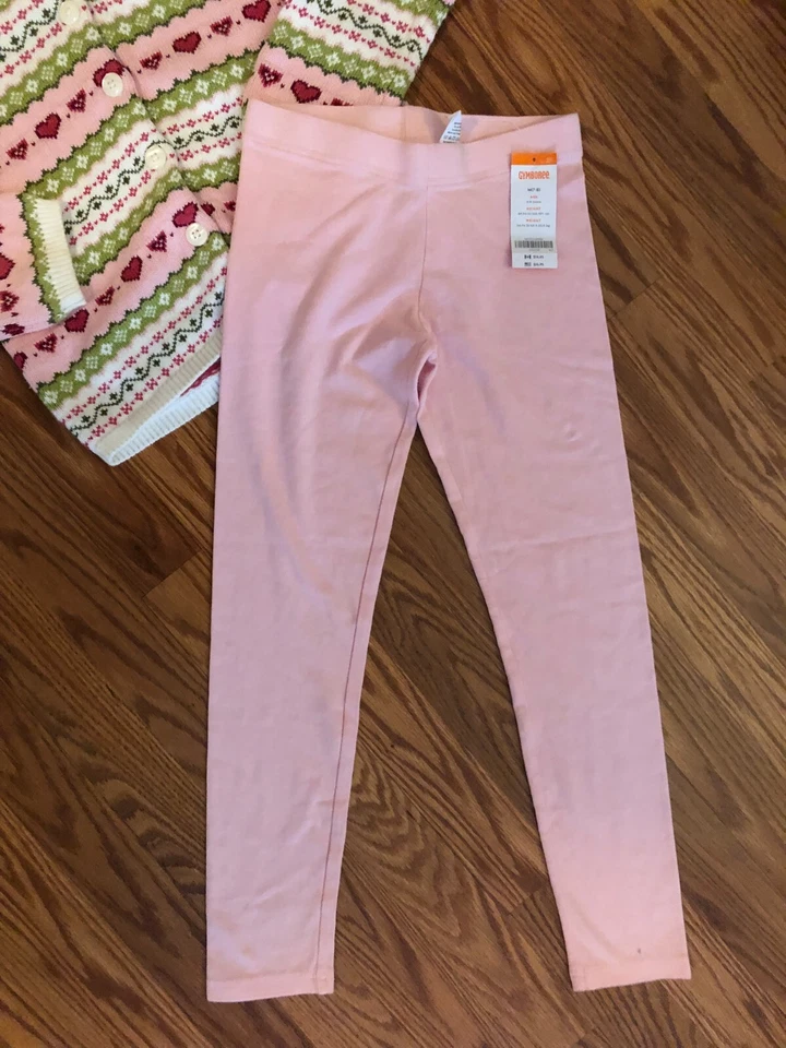 Gymboree Girls 2 piezas. Suéter con Capucha Usado Out Fit y Pantalones Elásticos Rosa Nuevos Talla 7-8 Foto 4 de 4
