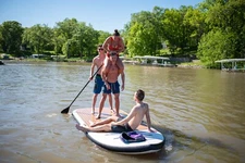 Multi-Person Inflatable Paddleboard 12'x5'x8", 1-4 paddlers.