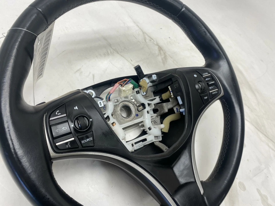 2014-2020 ACURA RLX STEERING WHEEL LEATHER BLACK W/ CONTROL SWITCH OEM - Imagem 2 de 4