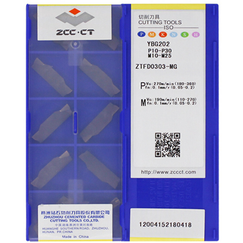 10pcs ZTFD0303-MG YBG202 ZCC.CT CNC Grooving blade Carbide 10pcs ZTFD0303-MG YBG202 ZCC.CT CNC Grooving blade Carbide