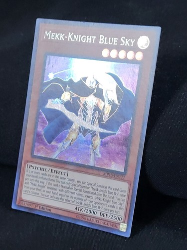 YuGiOh 1st 2 x Mekk-Knight Purple Nightfall EXFO-EN020 1 x Blue Sky MP18-EN177 - Picture 11 of 24