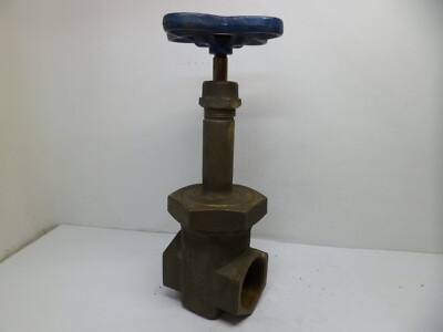 NIBCO T-154A GATE VALVE 1 1/2'' THREADED BRONZE 200 SWP 400 WOG S.S. WEDGE NOS   