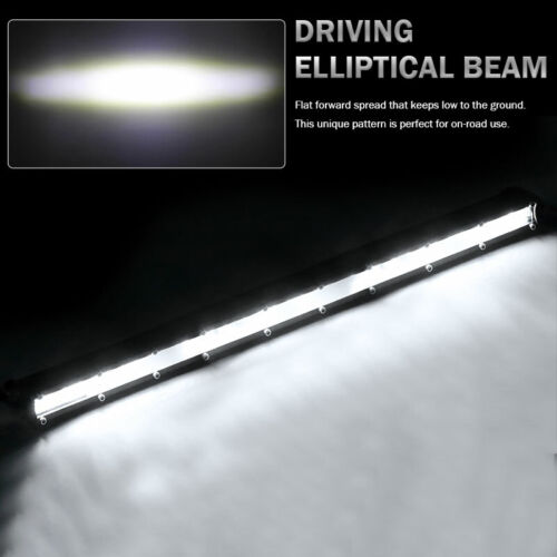 7/13/20 inch Slim Single Row LED Work Light Bar Fog Driving SUV Pickup Truck SUV - Foto 3 di 18
