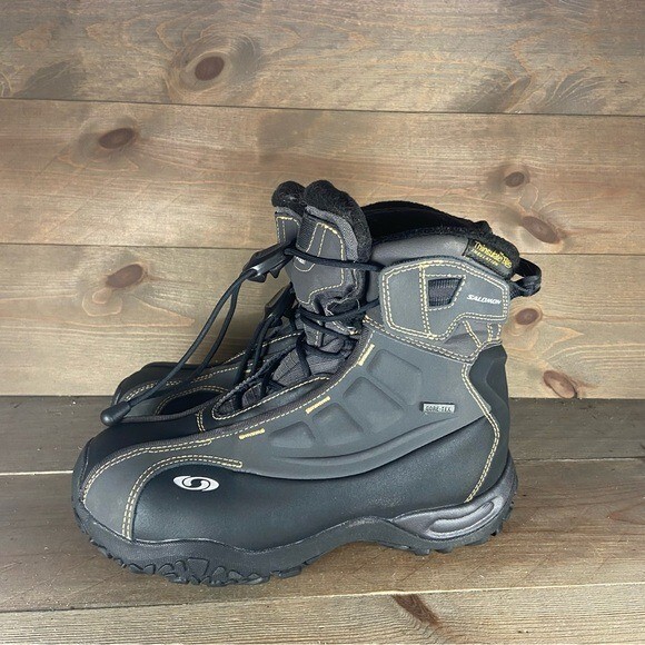 Scarpe da trekking invernali Salomon taglia 7 5 nere impermeabili sottili