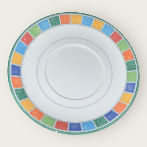Villeroy Boch Twist Alea Limone 6x Untertassen 5,5" Mosaikrand Verde Caro TOP - Bild 11 von 13