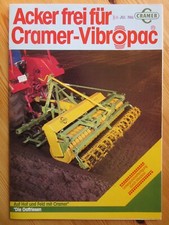 Cramer-Vibropac Rolls Rollers brochure/leaflet (in German) + price list