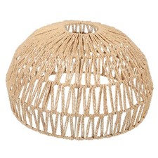 Baluue Woven Rattan Lampshade, Boho Chandelier Shade Hemispherical Chandelier...