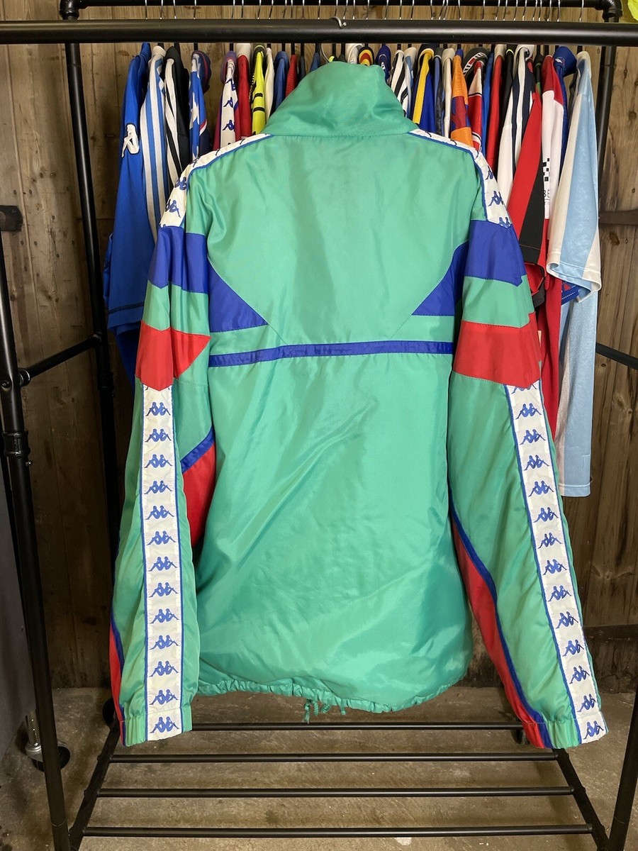 Barcelona Kappa 90s Bench Coat XL Jacket Rare Football Shirt | eBay