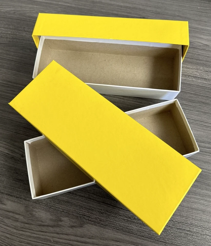 REBOXX Suydam Empty Boxes 10” X 3.5” X 2.25" Inside Dim. Yellow (2 Pack) NEW! - Image 3 of 4