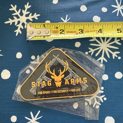 Shot Show Stag Arms Patch Las Vegas, NV For Sport Security And Life Orange