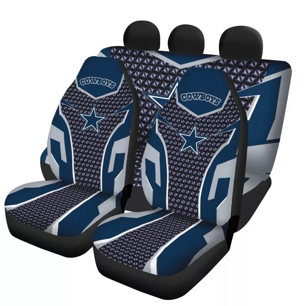 Dallas Cowboys Universal Car 5 Seater Cover Truck Front Rear Cushion Protector