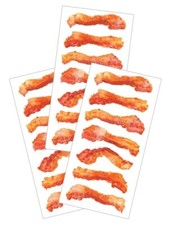 Bacon Breakfast Food Fun Stickers Planner Supply Crafts Scrapbook Envelope Seals