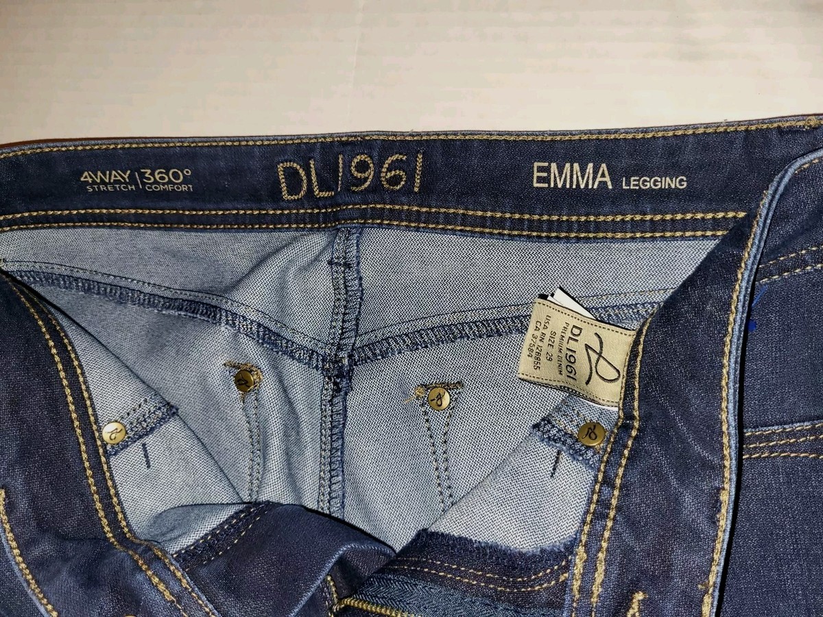 DL1961 Jeans Emma Skye Legging Straight Dark Wash Premium