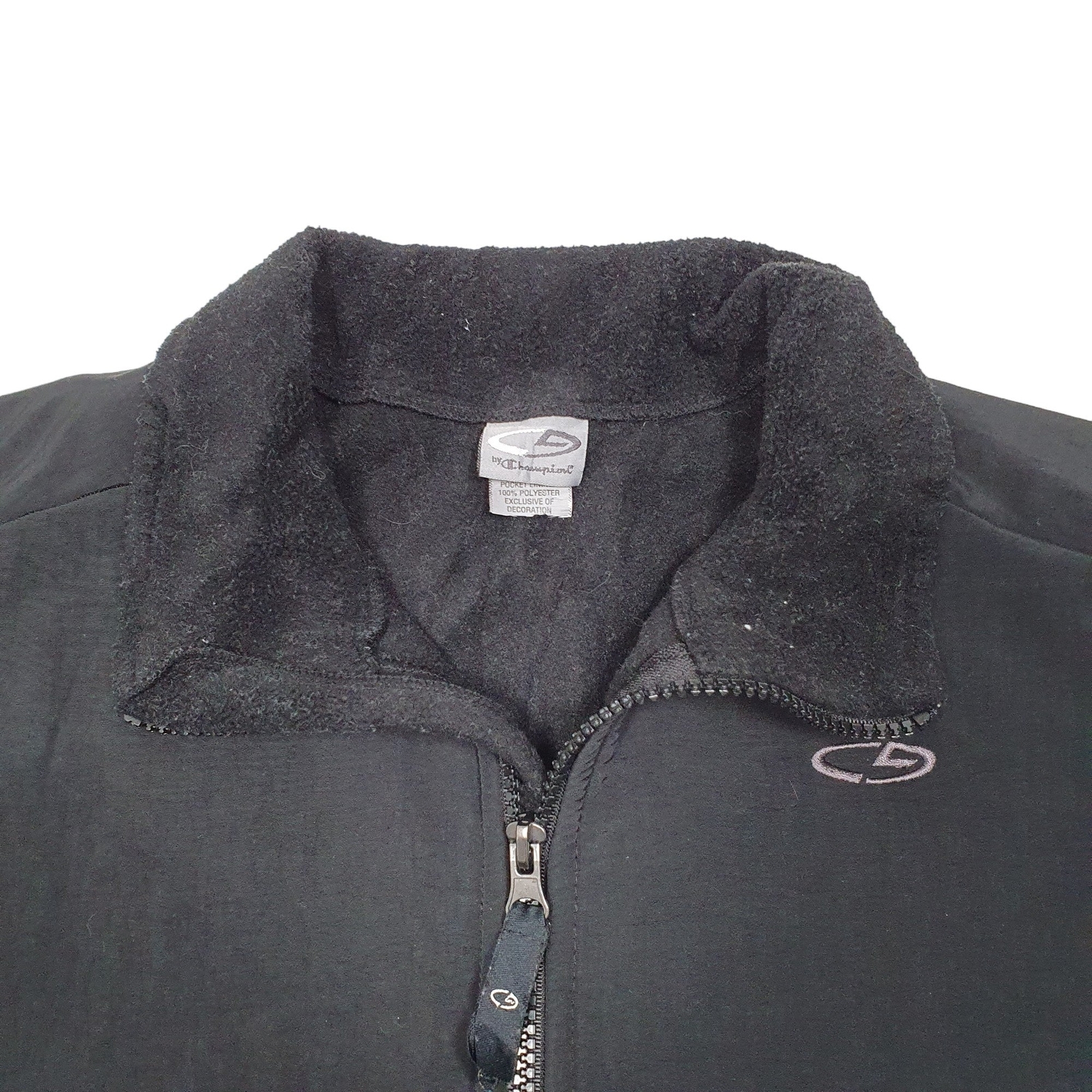CHAMPION Full Zip Polyester Fleece Jumper Womens M image 2
