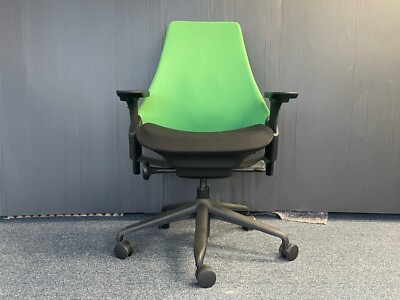 Herman Miller Sayl Upholstered Mid Back Operator Task Chair Green