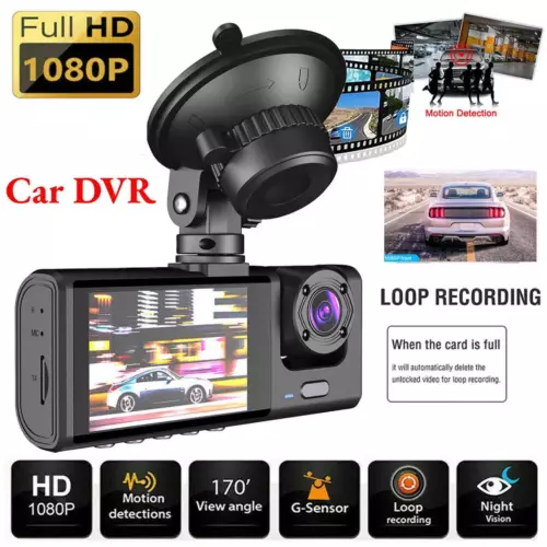 1080P Car Auto KFZ DVR Kamera Video Recorder Dash Cam G-Sensor Camera Dual Lens