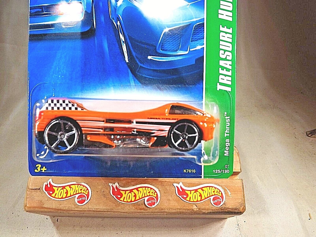 2007 Hot Wheels #125 Treasure Hunt 5/12 MEGA THRUST Orange w
