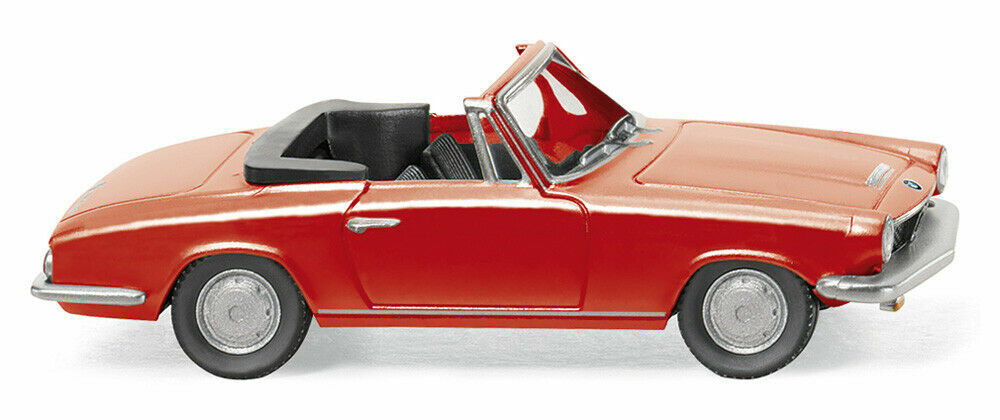 Wiking 018798 H0 Track BMW 1600 GT Convertible - Red, Epoch III. HO