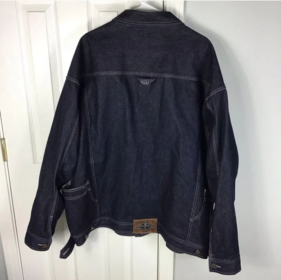Vintage Pelle Pelle Marc Buchanan Hip-Hop Denim Jacket Size 2XL - Imagem 2 de 4