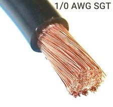 10 Gauge Battery Cable Black Sae J1127 Sgt Automotive Power Wire Sold Per Foot
