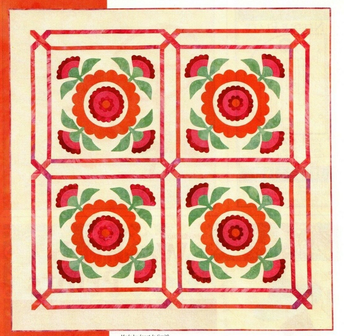 Cotton Boll Quilt Pattern Pieced/Applique JS eBay
