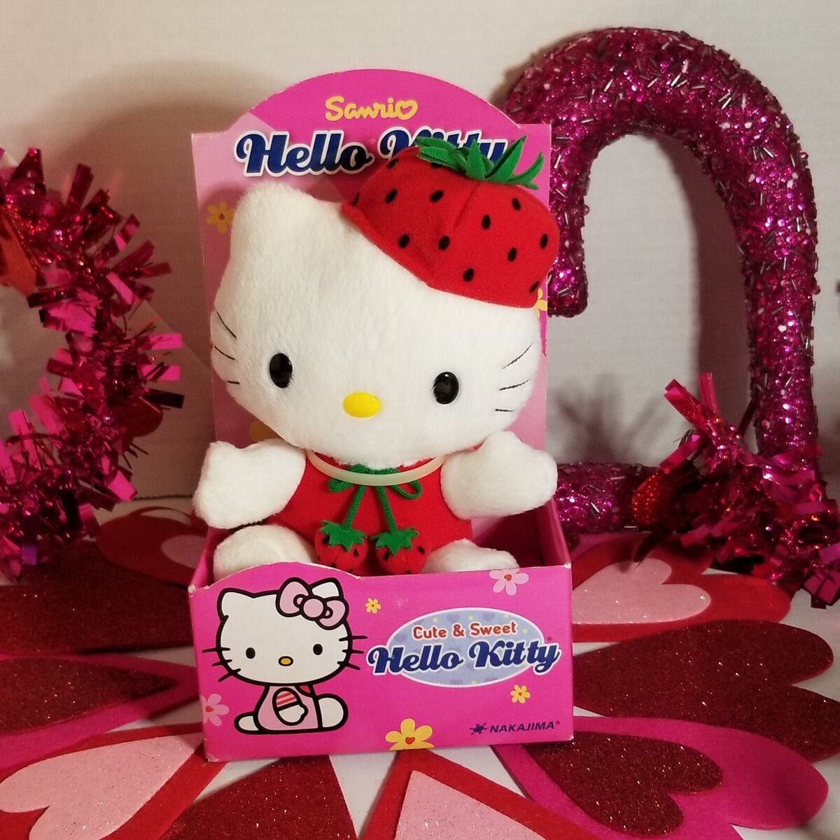 Rare Vintage 2002 Sanrio Hello Kitty Nakajima Strawberry Rare Vintage 2002 Sanrio Hello Kitty Nakajima Strawberry