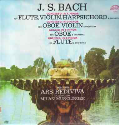 LP Bach / Ars Rediviva Concerto in A minor / Concerto in D minor / Adagio in B