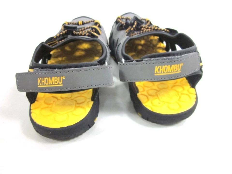 SANDALIA DE AGUA KHOMBU NIÑOS ATLÉTICA ACTIVA CONFORT, GRIS/AMARILLO, TALLA 1 EE. UU., MEDIANA Foto 4 de 4