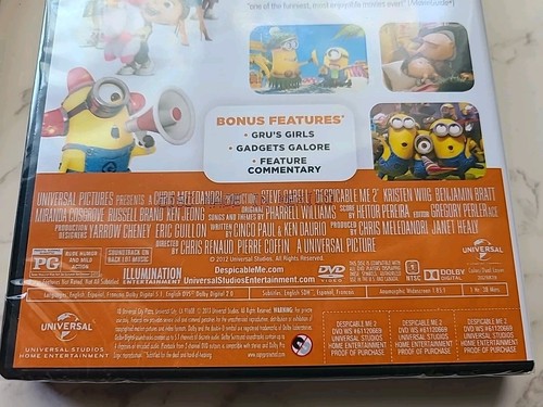 Despicable Me 2, NEW DVD 2013 Steve Carell, Kristen Wiig Minions Gru, Commentary - Picture 5 of 6