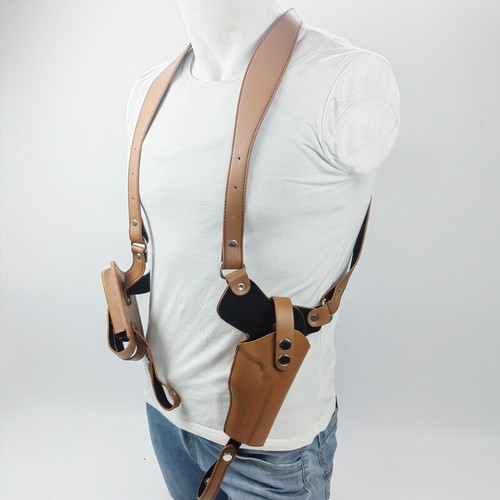 Tactical Conceal Double Shoulder Underarm Gun Holster with Double Magazine Pouch - Picture 1 of 7