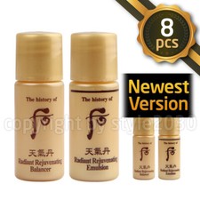 The history of Whoo Radiant Rejuvenating Balancer 4pcs Emulsion 4pcs  8pcs