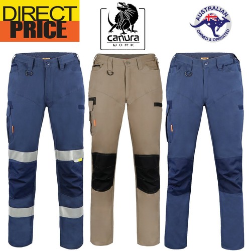 Canura Mens Cargo Work Pants Flexible 