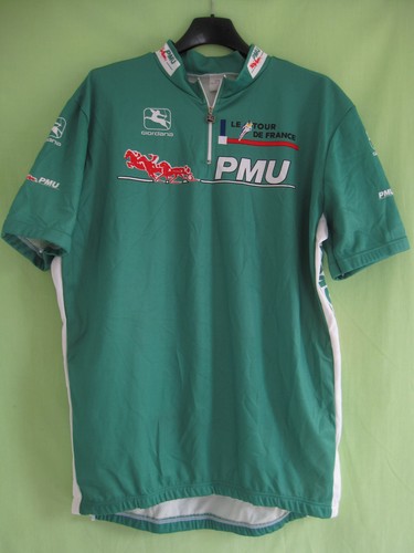 Maillot Cycliste Vintage PMU – Giordana – Vert – XXXL – Homme