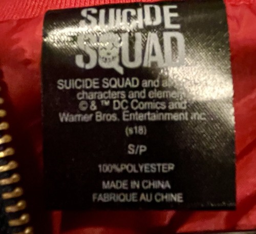Hot Topic Suicide Squad Harley Quinn Property Of Joker Teens Jacket Size S/P - Picture 7 of 8