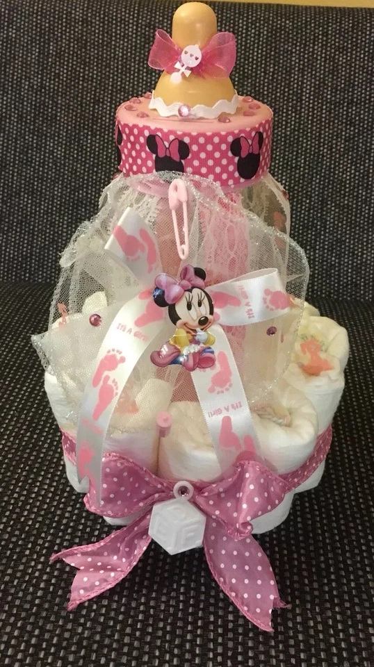 Centro de mesa gigante It’s A Girl Minnie Mouse Baby Shower Deco🍼🎀 Foto 3 de 4