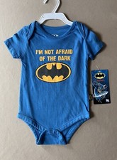 Blue DC Comics Baby Boys  Batman  6-9 Months One-Piece Bodysuit, New With Tags