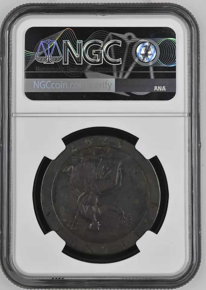 GREAT BRITAIN George III Copper SOHO Penny 1797 NGC VF20 PROBLEM FREE! - Image 2 of 2