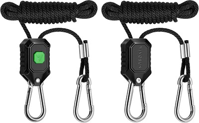 VIVOSUN 1-Pair 1/8 Inch Adjustable Grow Light Hanger, Heavy Duty Rope Hanger