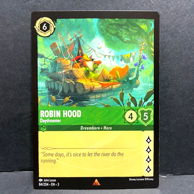 2024 DISNEY LORCANA INTO THE INKLANDS ROBIN HOOD 84/204 RARE | eBay