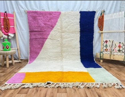 Moroccan Berber rug, Tapis Berber Moroccan rug Hand knotted - Beni ourain rug