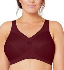 GLAMORISE Wine Magic Lift Active Support Bra, US 48F, UK 48E, NWOT