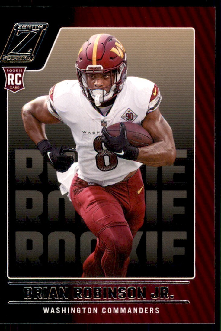 2022 Panini Zenith Brian Robinson Jr. Washington Commanders #127 Rookie